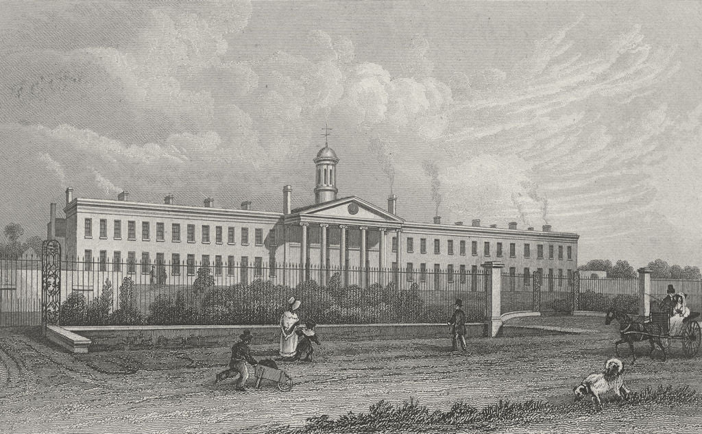 KENT. Licensed Victuallers Asylum, Road, London 1830 old antique print picture
